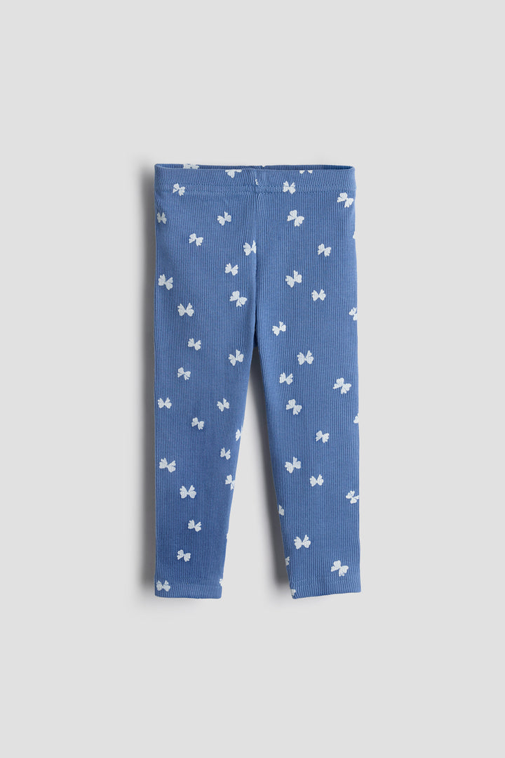 Ribbed Cotton Printed Leggings for Babies &amp; Toddlers – Pack of 3