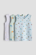3-Pack Cotton Vest Tops