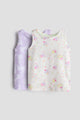 2-Pack Cotton Vest Tops | Pleasant pastels tank tops