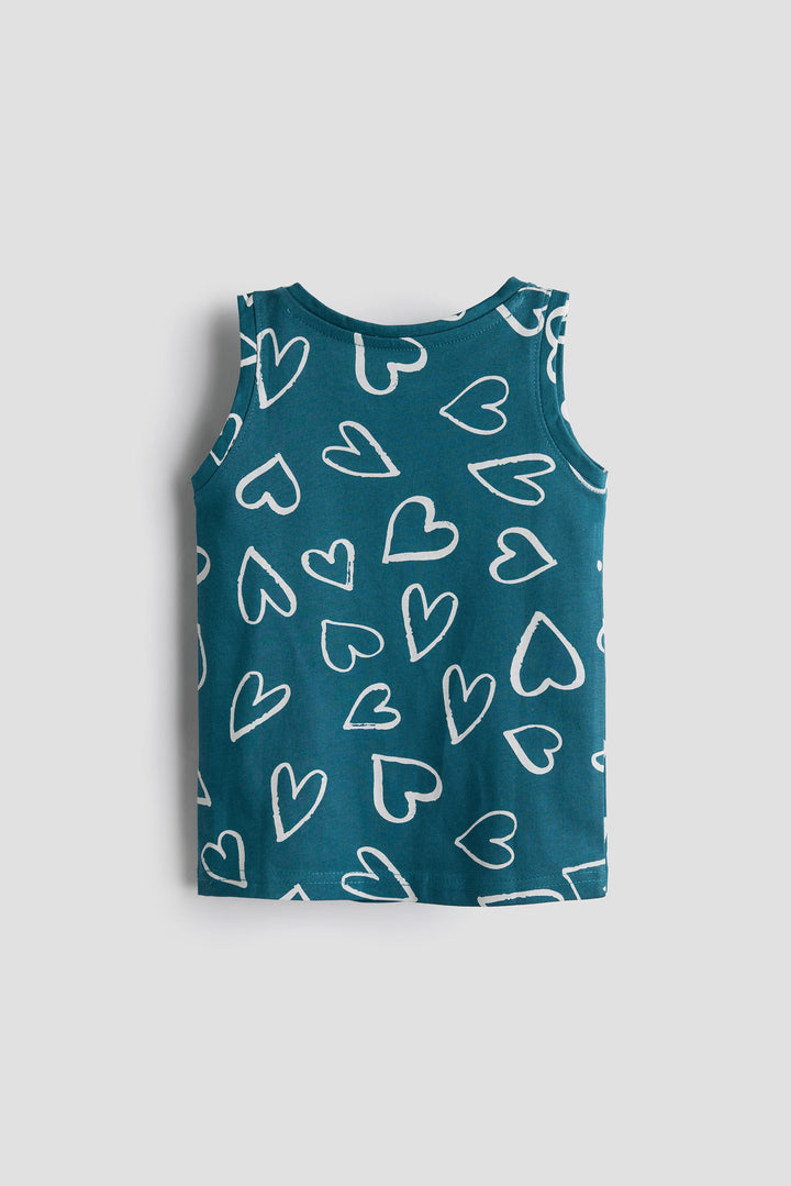 2-Pack Cotton Vest Tops | Hearts and Lemons