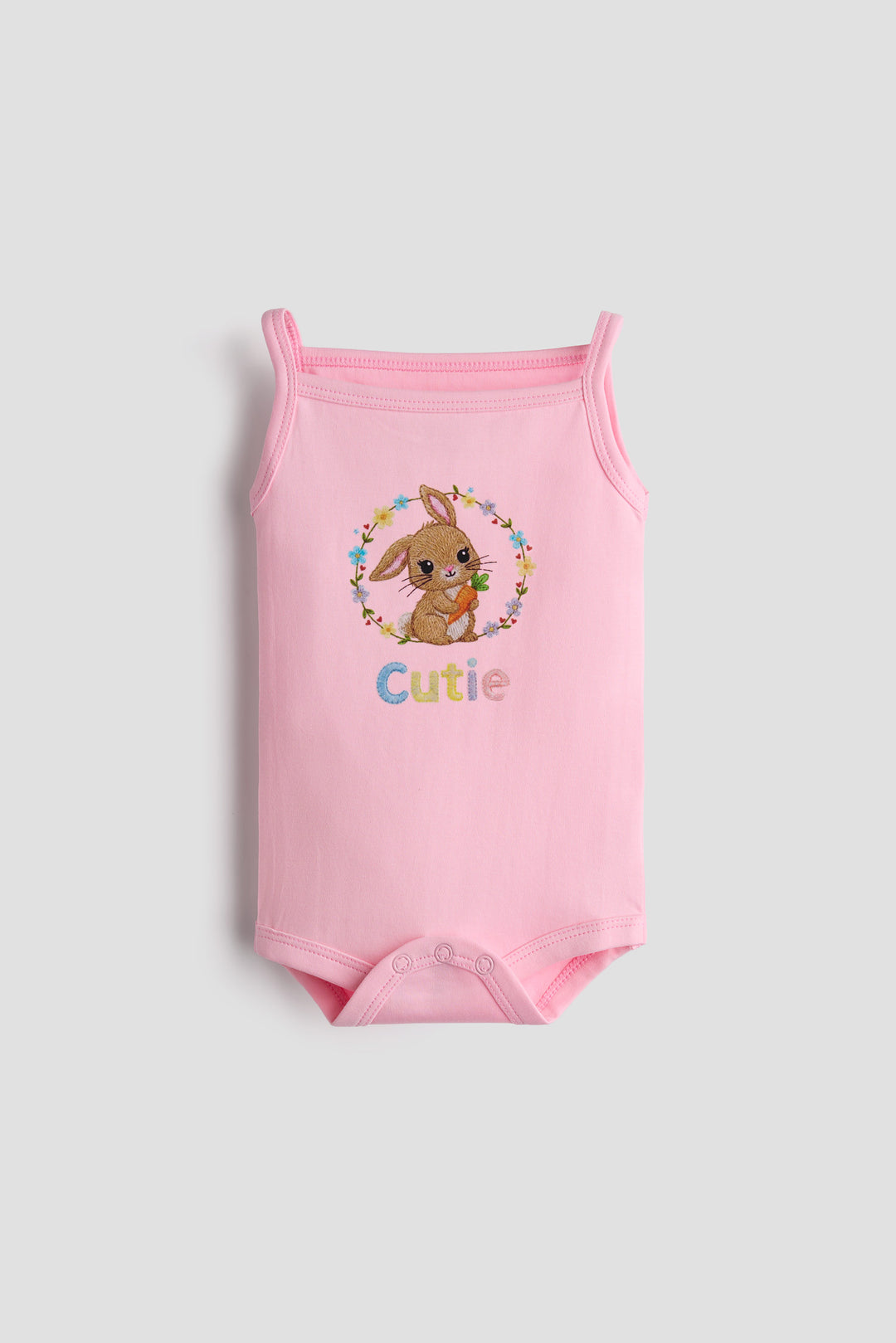 Sleeveless Onesie for Babies — Pack of 2 | Bunny &amp; Yellow