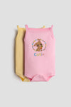 Sleeveless Onesie for Babies — Pack of 2 | Bunny & Yellow