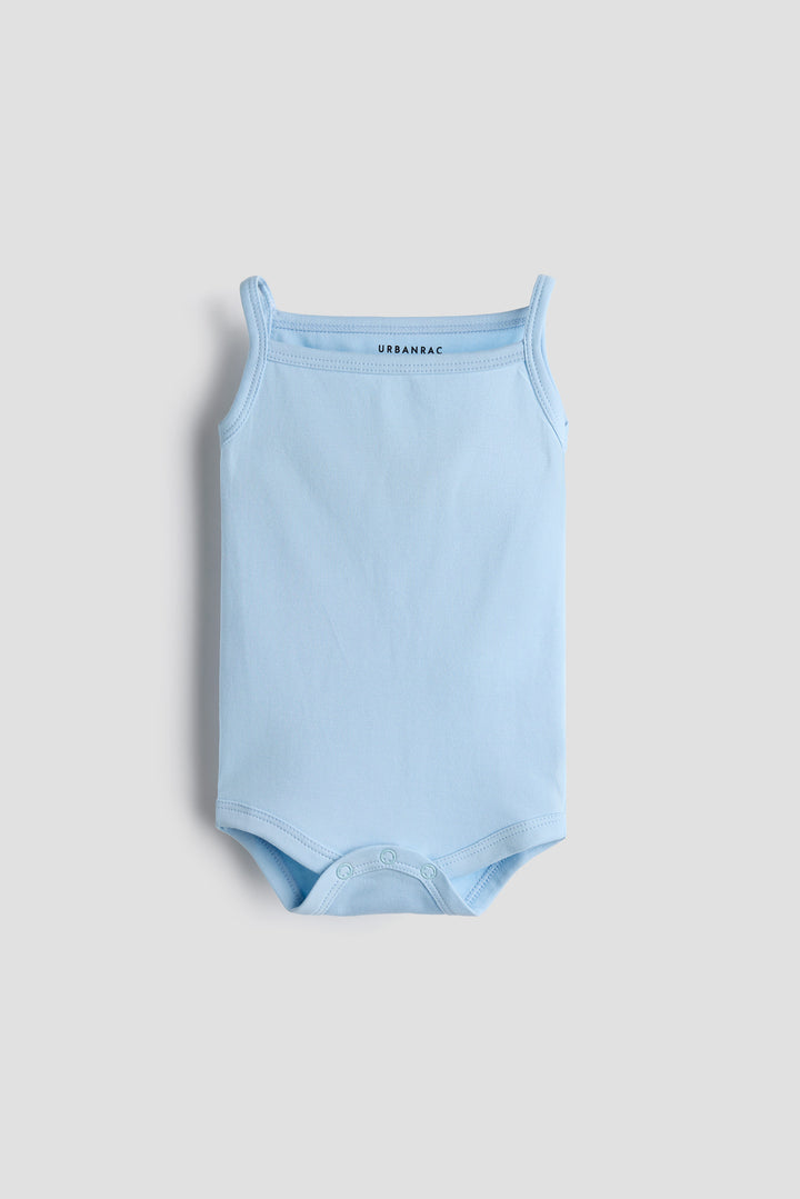 Sleeveless Onesie for Babies — Pack of 2 | Royal Ele and Sky Blue