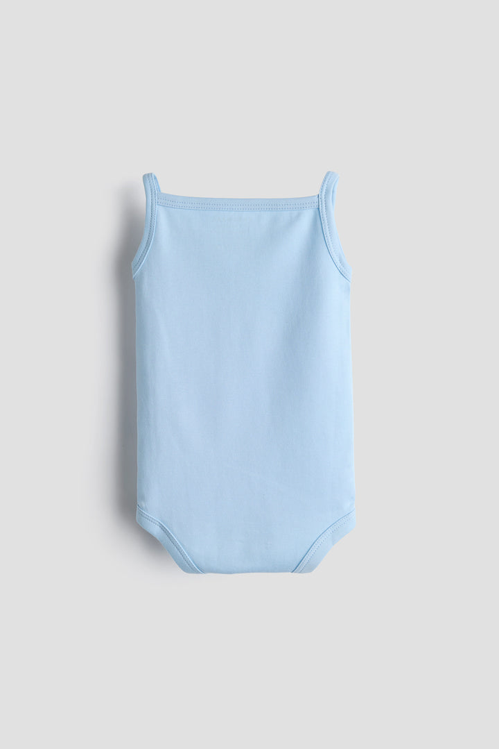 Sleeveless Onesie for Babies — Pack of 2 | Royal Ele and Sky Blue