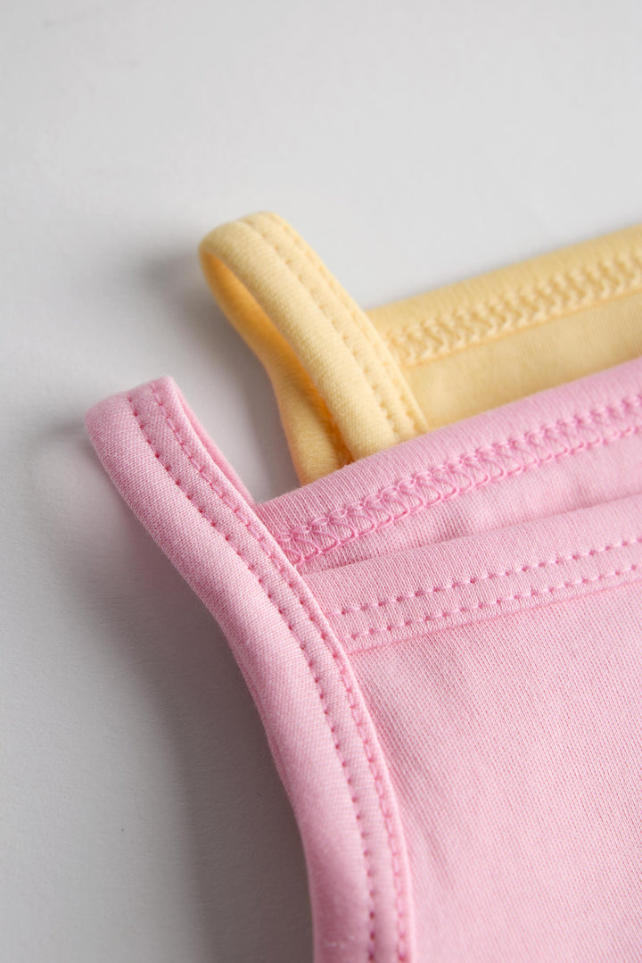 Sleeveless Onesie for Babies — Pack of 2 | Bunny &amp; Yellow