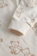 2 Way Double Zipper Baby Sleepsuit – Pack of 2 | Soft Cotton Footed Rompers