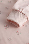 2 Way Double Zipper Baby Sleepsuit – Pack of 2 | Floral & Bunny Print