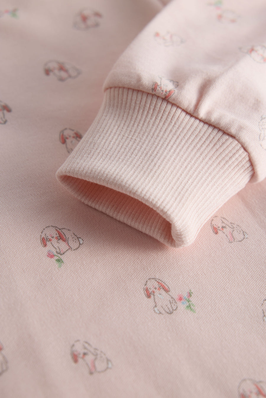 2 Way Double Zipper Baby Sleepsuit – Pack of 2 | Floral & Bunny Print