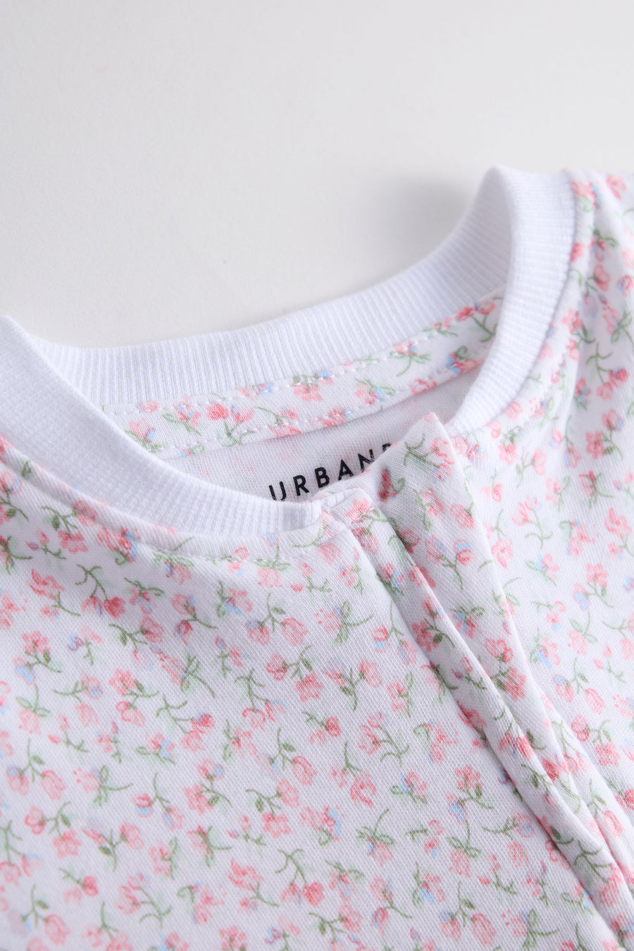 2 Way Double Zipper Baby Sleepsuit – Pack of 2 | Floral & Bunny Print