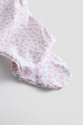 2 Way Double Zipper Baby Sleepsuit – Pack of 2 | Floral & Bunny Print