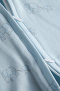 2 Way Double Zipper Baby Sleepsuit – Pack of 2 | Safari Animals & Elephant Print