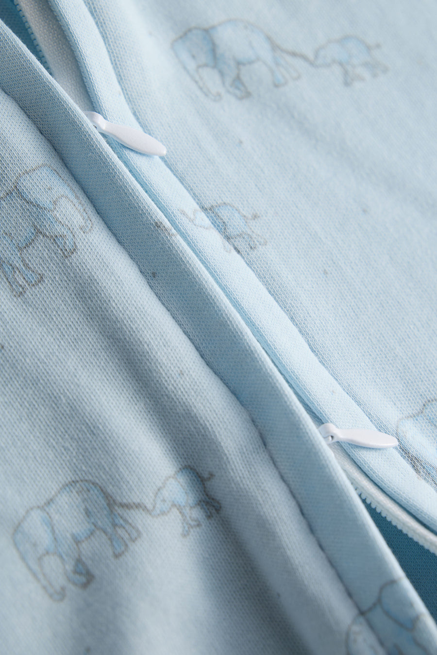 2 Way Double Zipper Baby Sleepsuit – Pack of 2 | Safari Animals & Elephant Print
