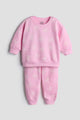 Pink Bow Print Sweatshirt and Jogger Set