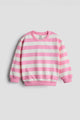 Pink and White Stripe Sweatshirt