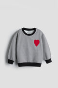 Houndstooth Heart Sweatshirt and Jogger Set