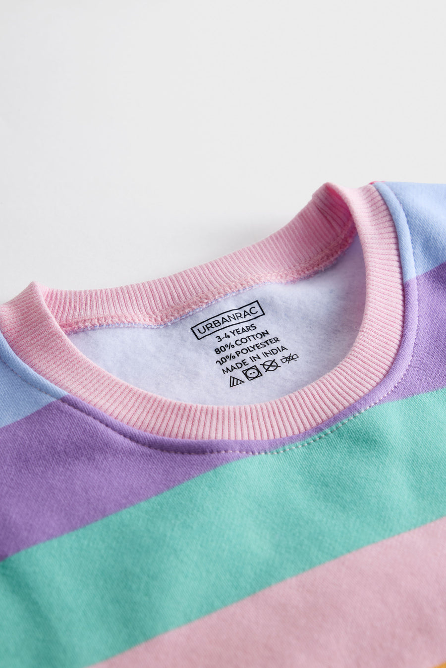 Pastel Rainbow Stripe Sweatshirt