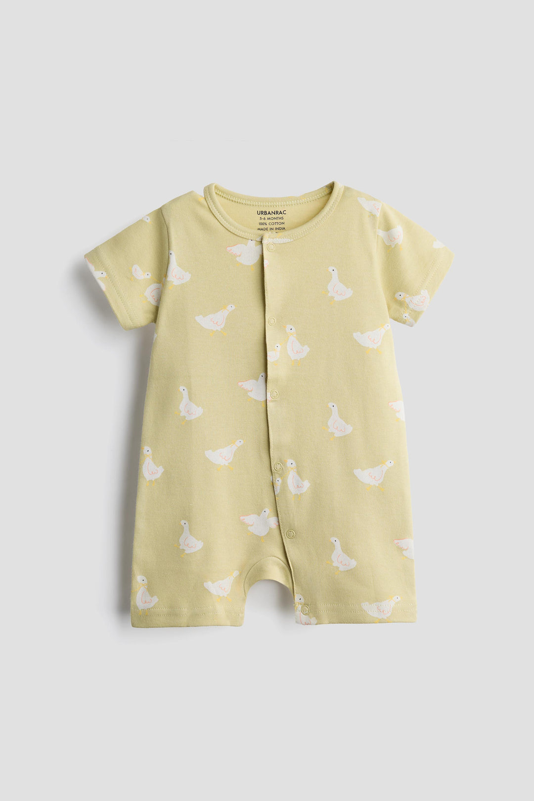 Interlock Cotton Half Romper 2 Pack | Lemon Duck
