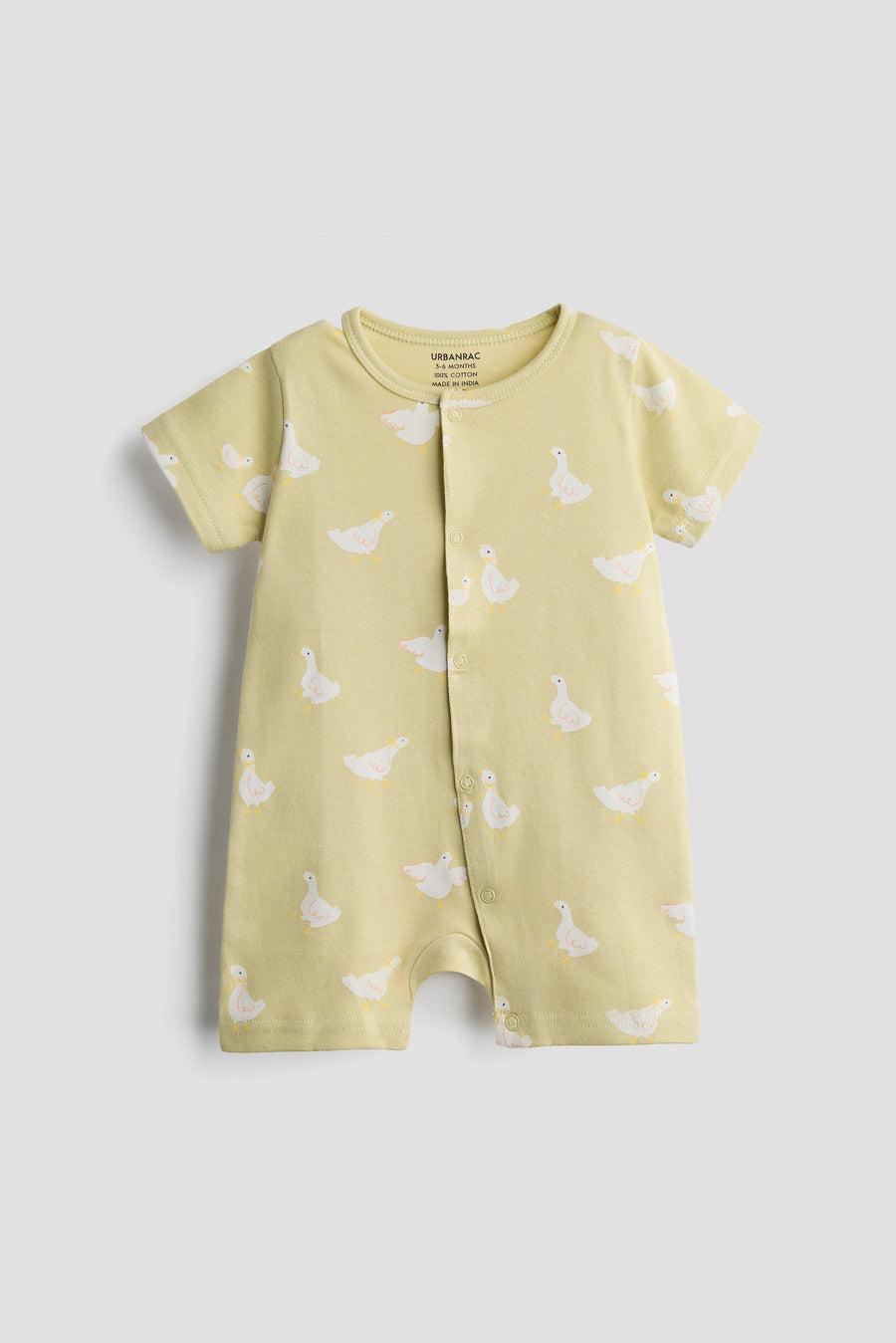 Interlock Cotton Half Romper 2 Pack | Lemon Duck