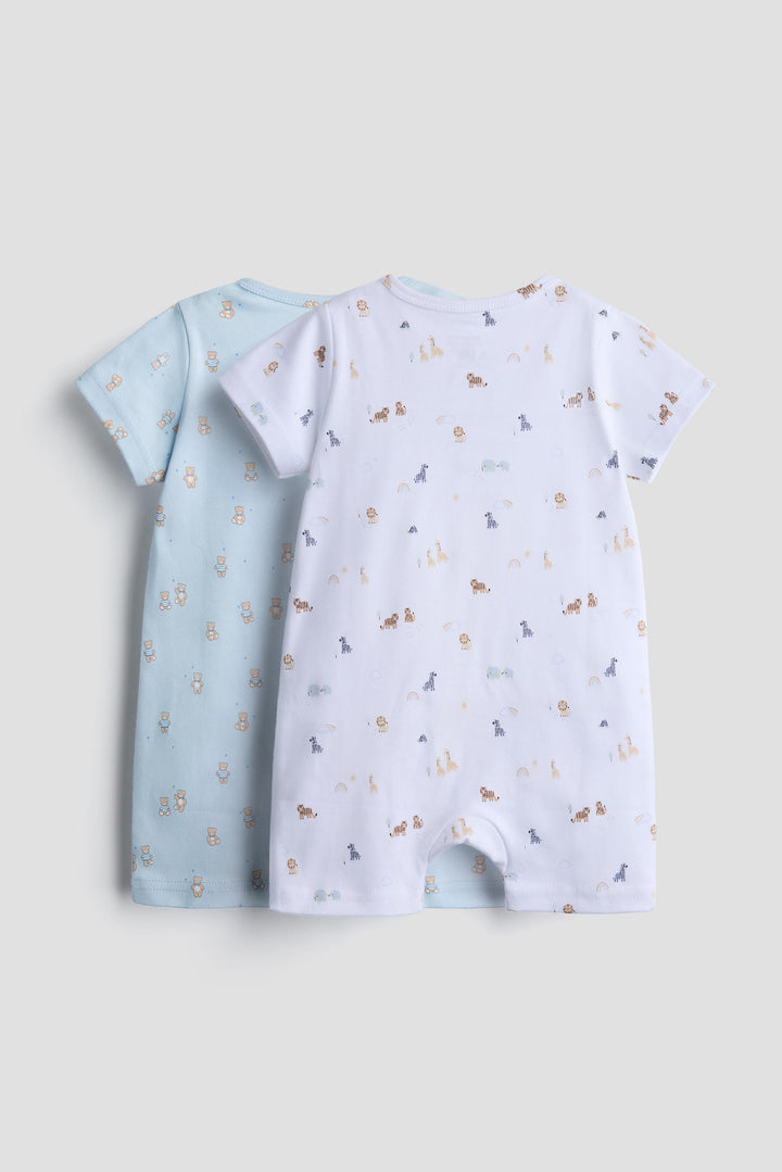 Interlock Cotton Half Romper 2 Pack | Adventure