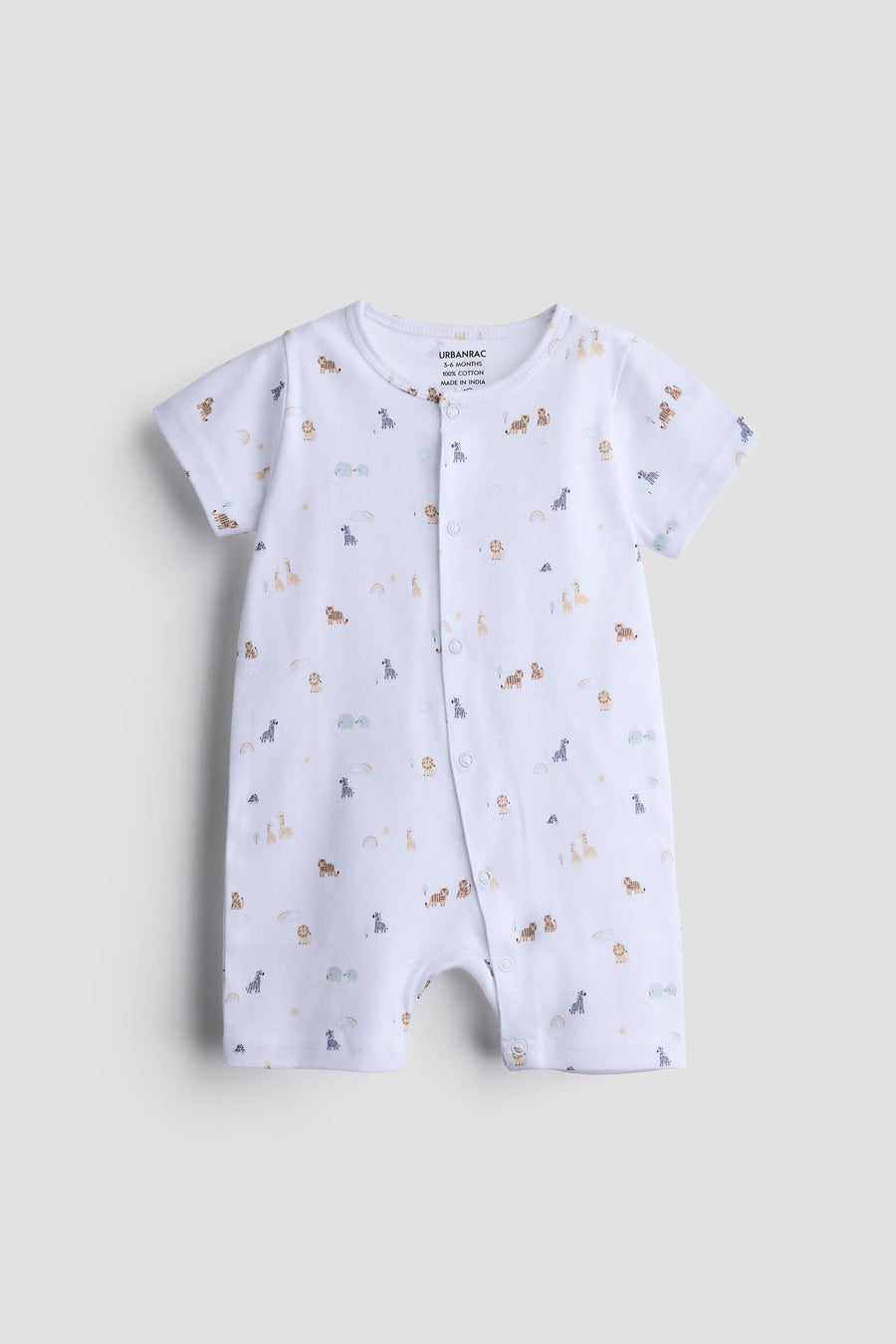 Interlock Cotton Half Romper | Adventure
