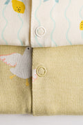 Interlock Cotton Half Romper 2 Pack | Lemon Duck
