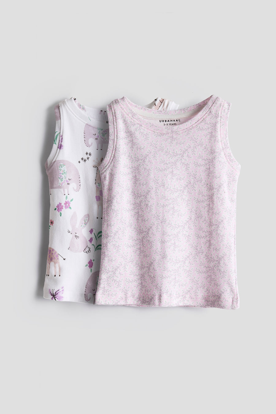2-Pack Cotton Vest Tops | Pastel Tank Tops