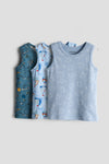 3-Pack Cotton Vest Tops