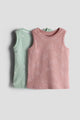 2-Pack Cotton Vest Tops | Vibrant Tank Tops