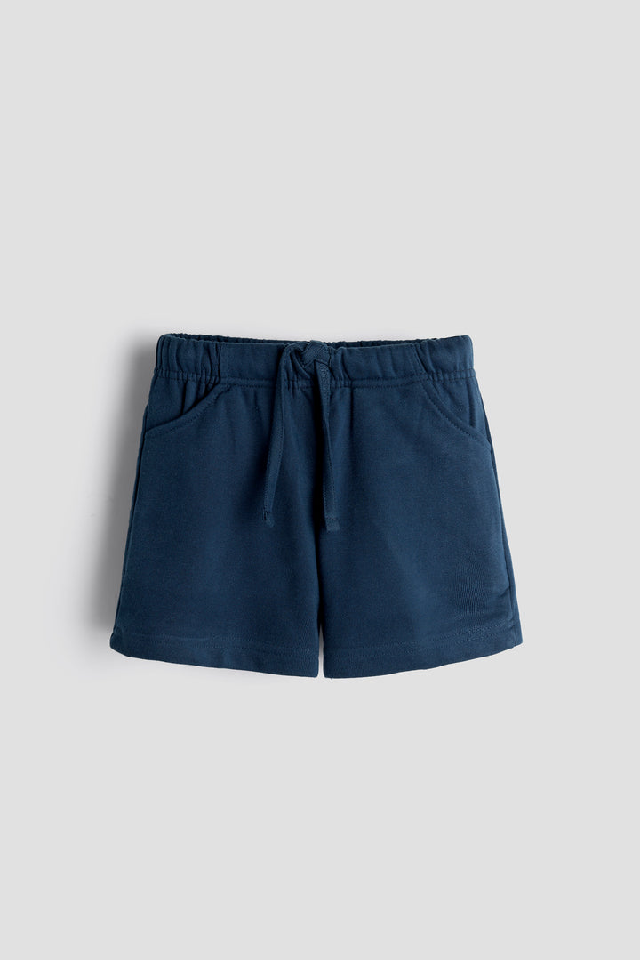 Everyday Comfort Kids’ Shorts – Pack of 2 (Grey & Dark Blue)