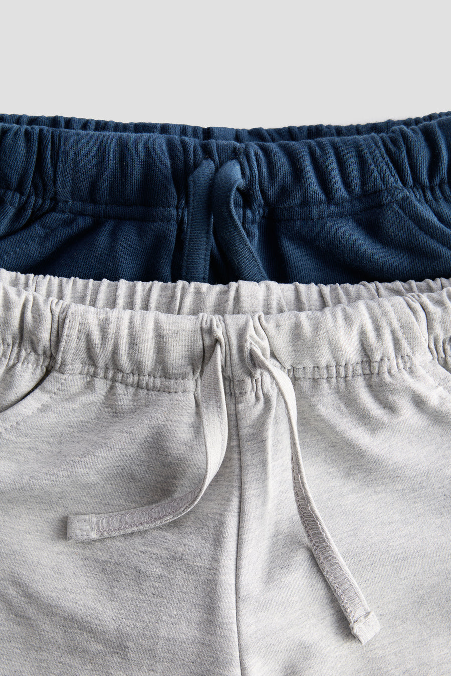 Everyday Comfort Kids’ Shorts – Pack of 2 (Grey & Dark Blue)