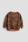 Sweatshirt Set -Classy brown leapord print with legging