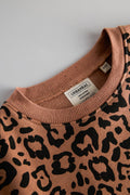 Sweatshirt Set -Classy brown leapord print with legging