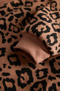 Sweatshirt Set -Classy brown leapord print with legging