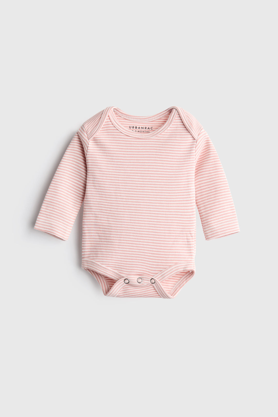 Pink Stripe & Dots 2-Pack Onesies with Bow