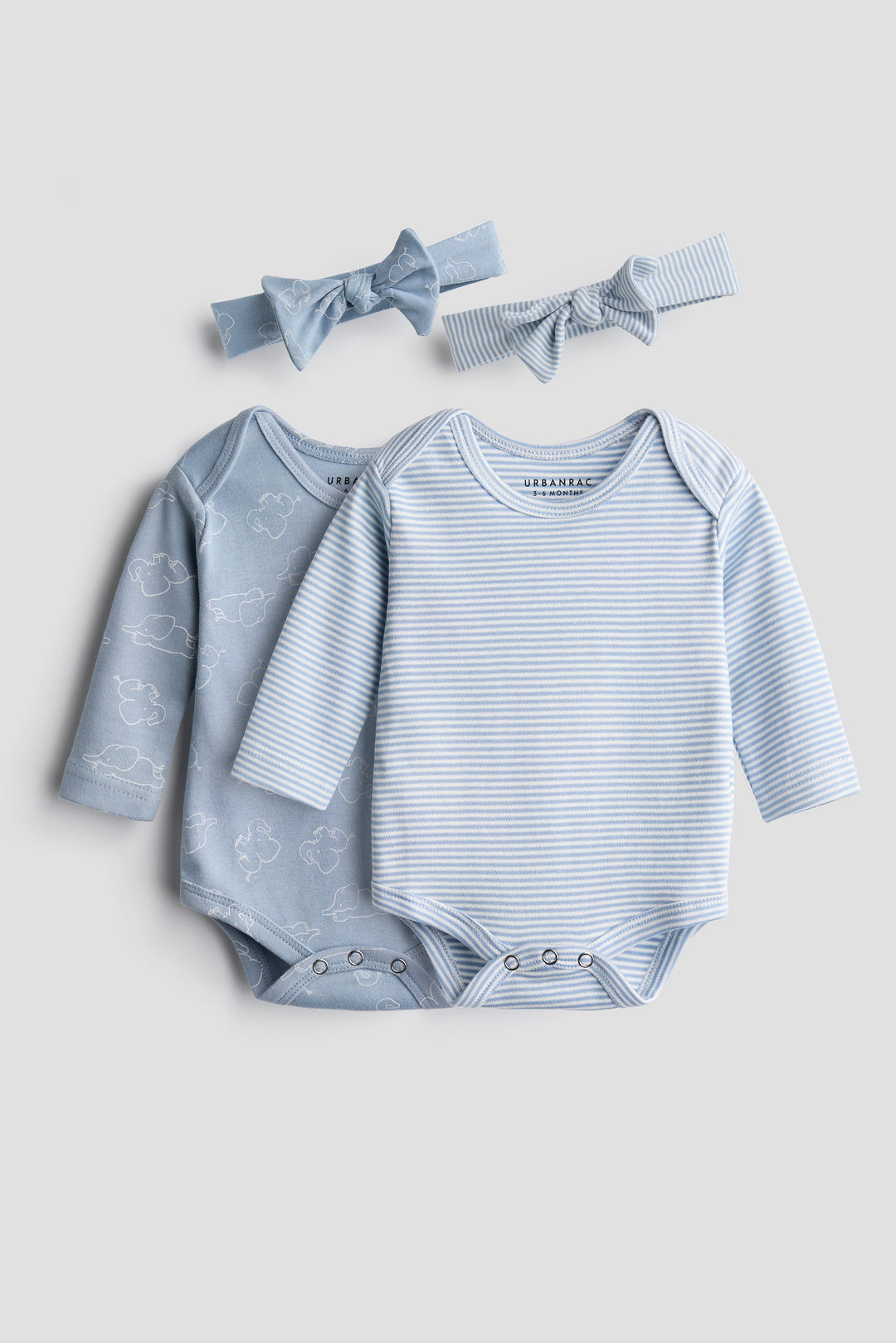 Cloud & Stripe 2-Pack Onesies