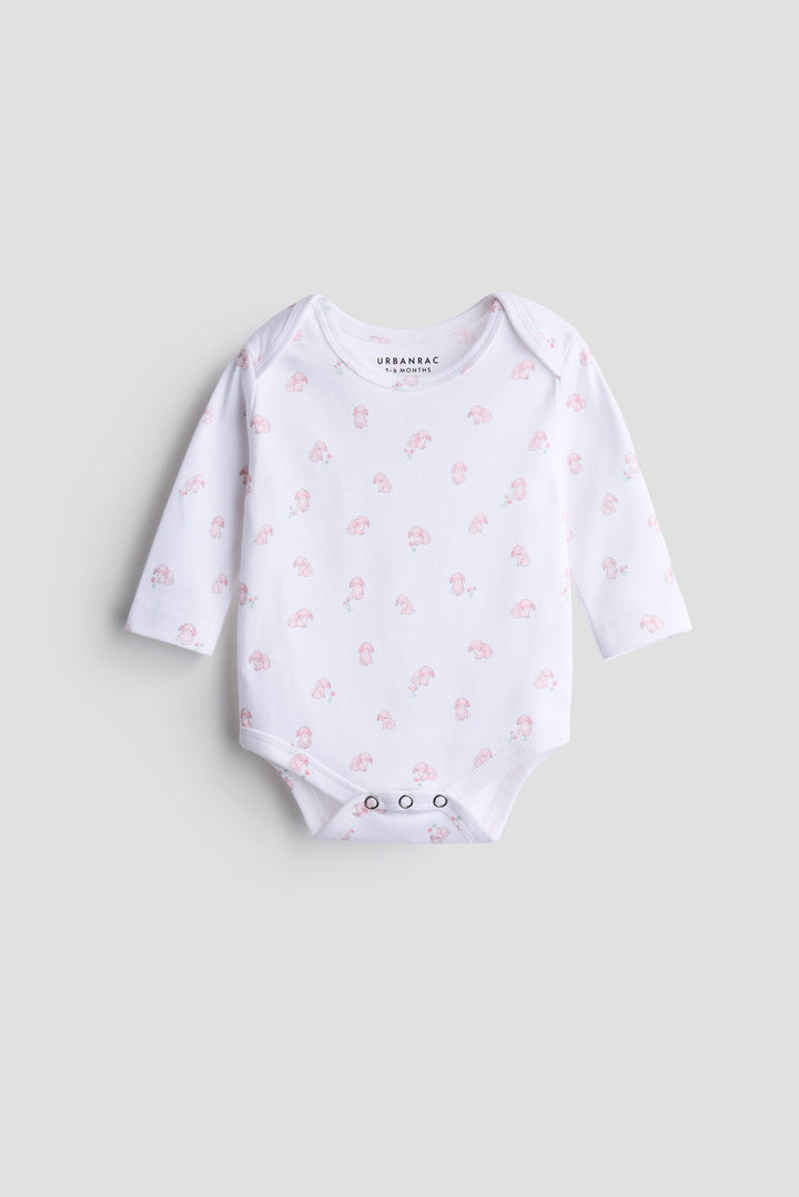 Urbanrac Floral Bloom 2-Pack Onesies + Bows