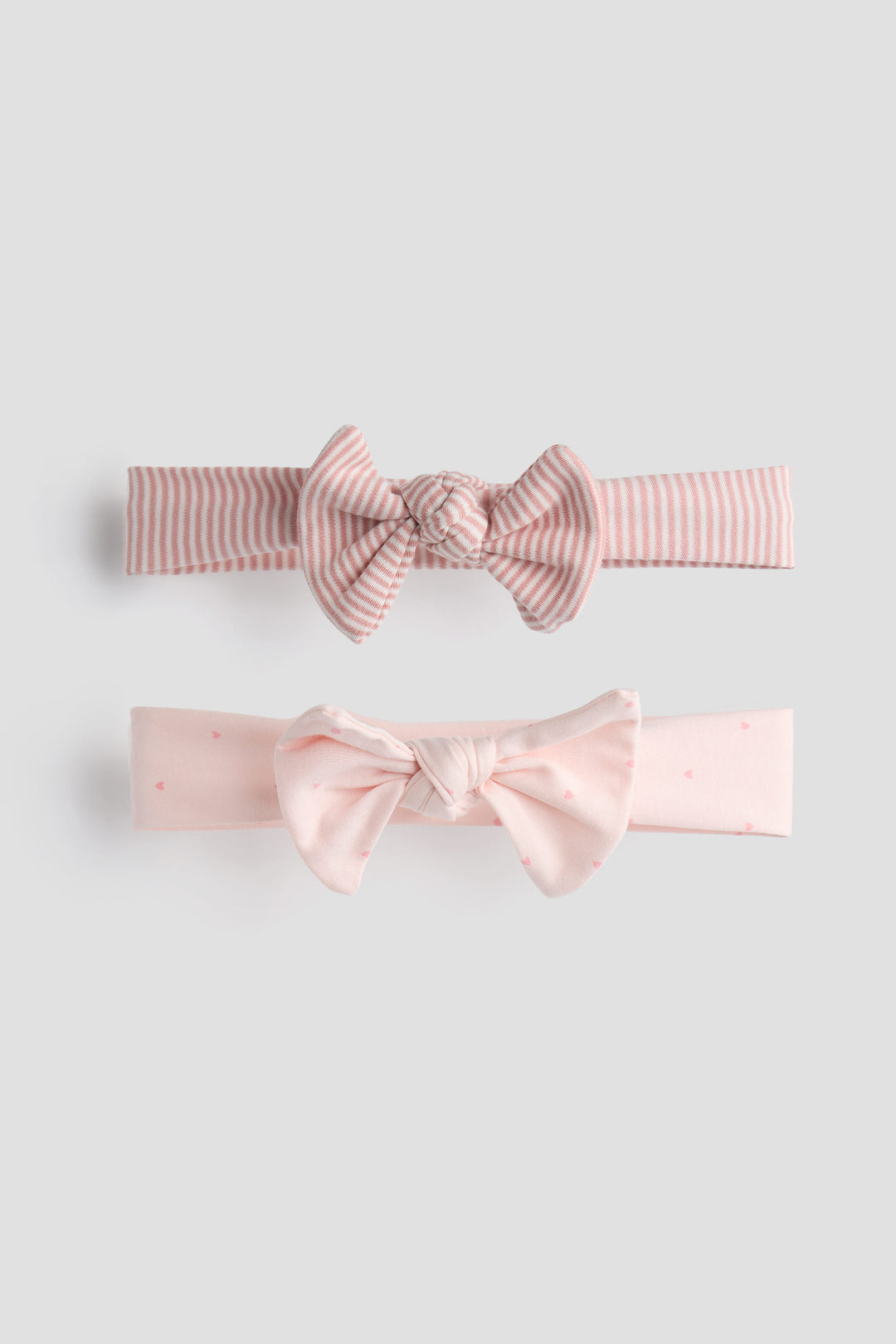 Pink Stripe & Dots 2-Pack Onesies with Bow