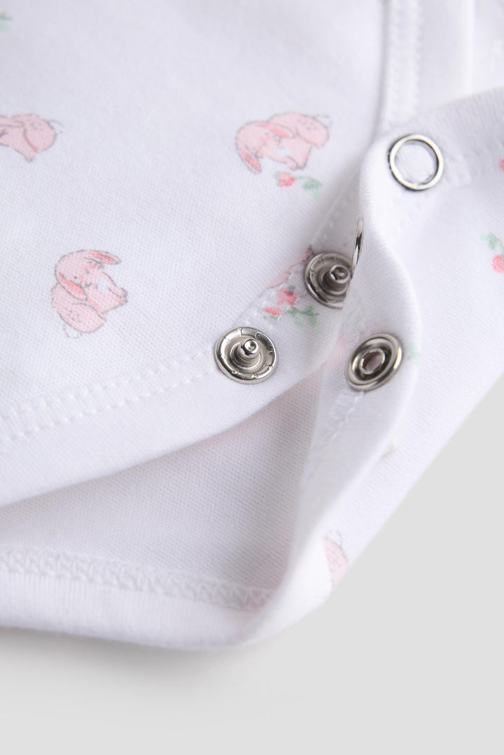 Urbanrac Floral Bloom 2-Pack Onesies + Bows