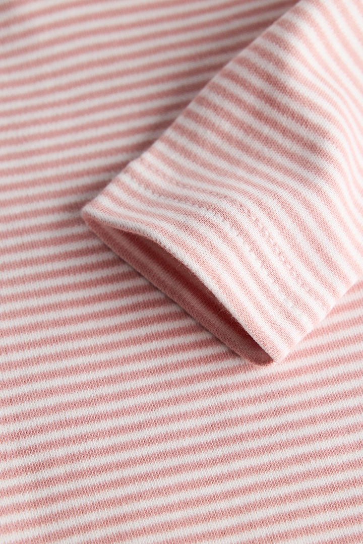 Pink Stripe & Dots 2-Pack Onesies with Bow