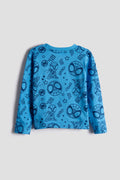 Fun blue print 100% cotton sleepwear/pajamas - Urbanrac