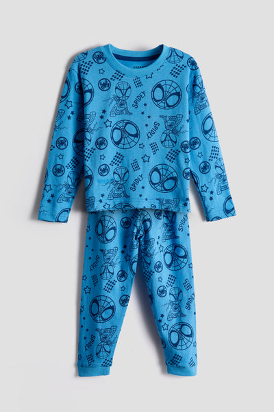 Fun blue print 100% cotton sleepwear/pyjamas