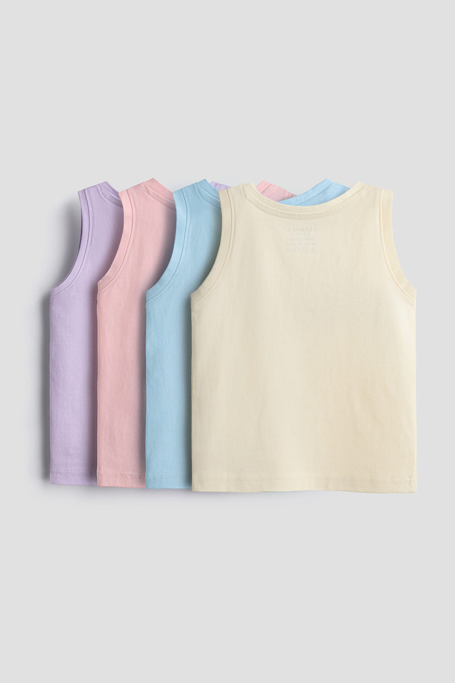 Pastel Dreams 4-Pack Sleeveless Vest Set | 100% Cotton | Baby & Toddler Girls Tank Tops