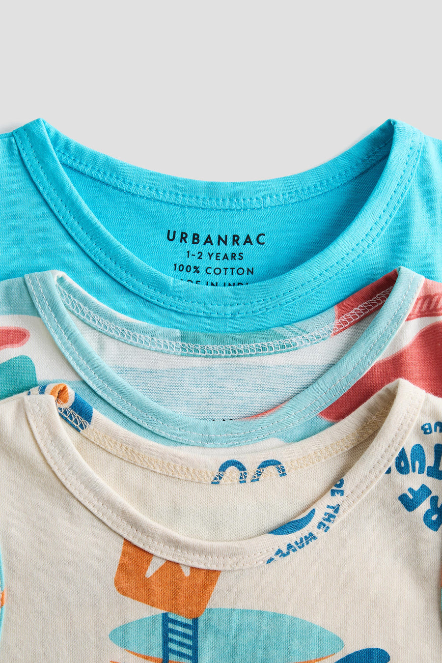 3-Pack Cotton Vest Tops | Surf