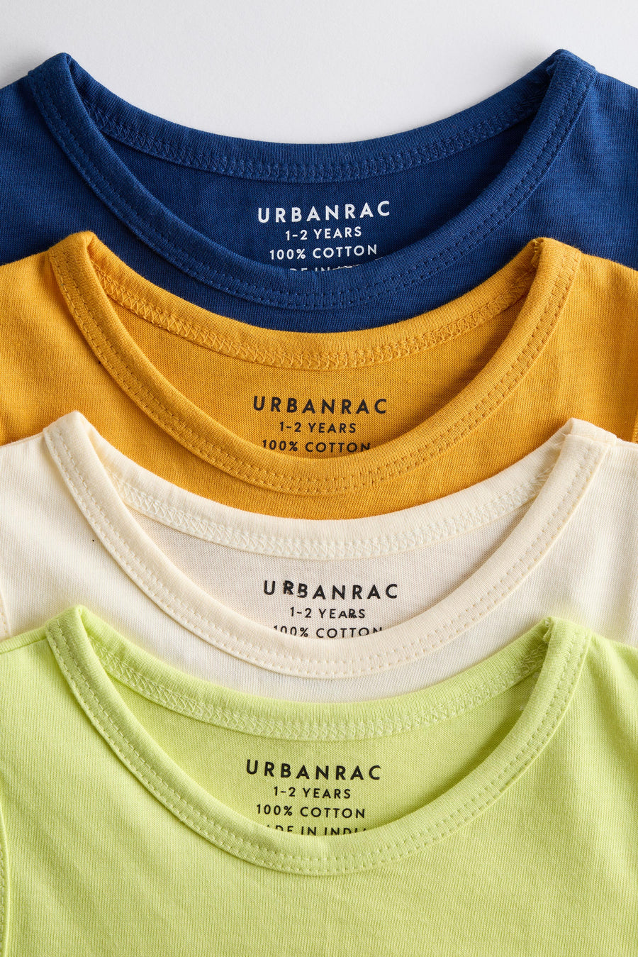 Everyday Brights 4-Pack Sleeveless Vest Set | 100% Cotton | Baby & Toddler Boys
