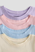 Pastel Dreams 4-Pack Sleeveless Vest Set | 100% Cotton | Baby & Toddler Girls Tank Tops