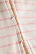 2 Way Double Zipper Sleepsuit in Elegant Strips for Babies