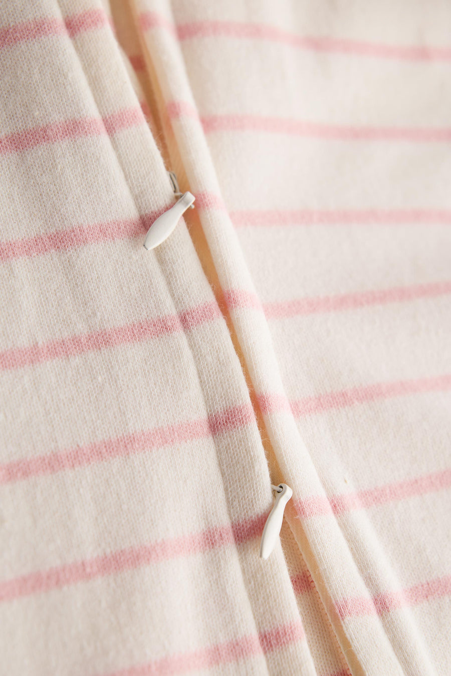 2 Way Double Zipper Sleepsuit in Elegant Strips for Babies