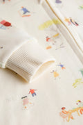 2 Way Double Zipper Sleepsuit for Babies | Suttle Play Print