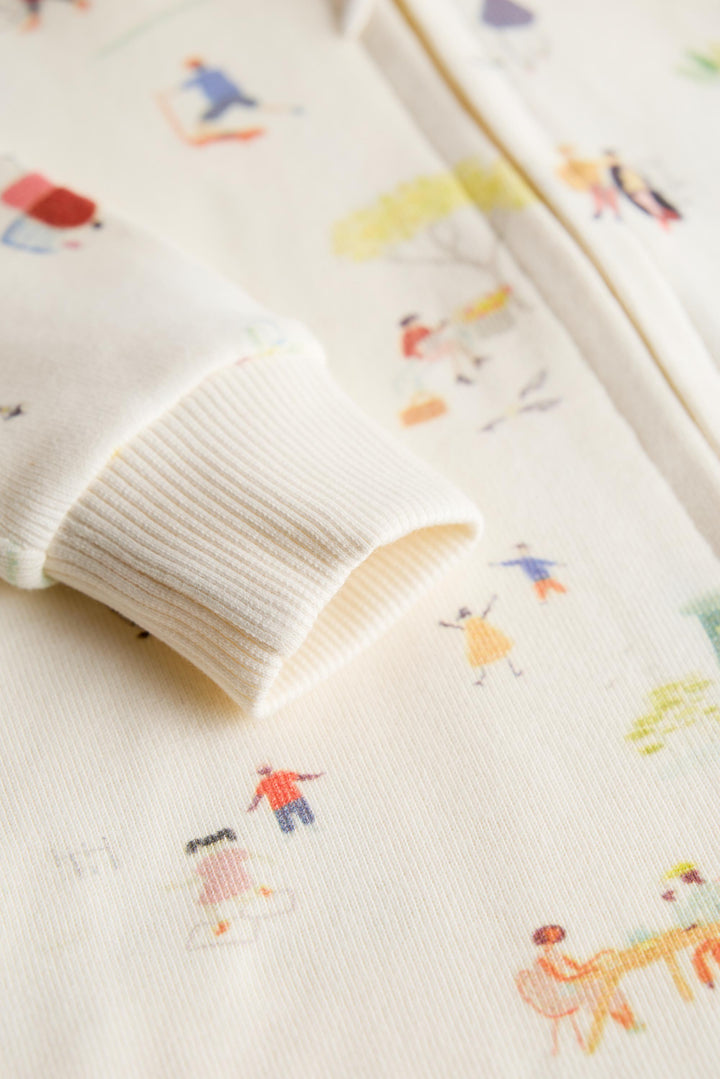 2 Way Double Zipper Sleepsuit for Babies | Suttle Play Print