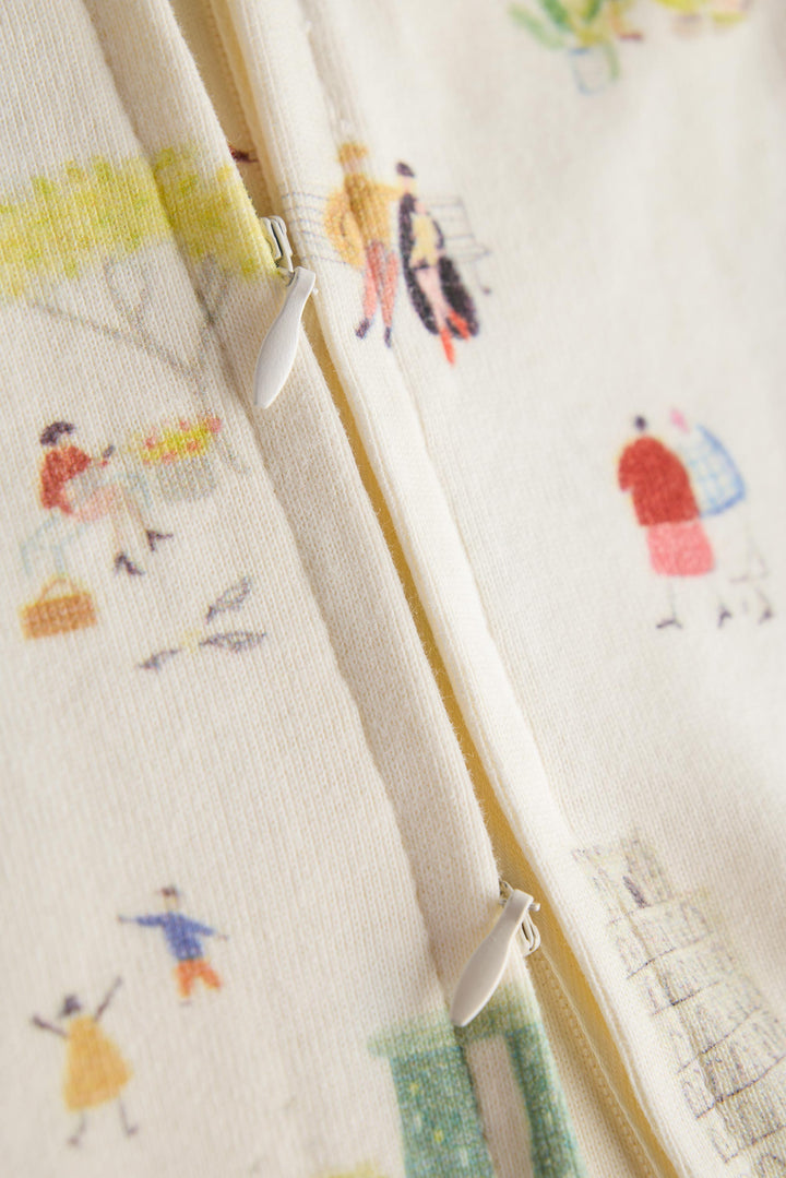 2 Way Double Zipper Sleepsuit for Babies | Suttle Play Print